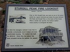 Interpretive sign about the lookout building.