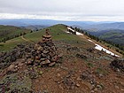 Looking down the ridge from the true highpoint.