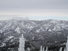 Freeman Peak and Pilot Peak, northwest of the summit.