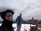 Styling on the summit of Mount Taylor.