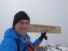 Foggy on the summit of Telescope Peak, high point of DVNP.