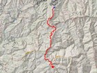 Map of the route, 7 miles and 1000' gain round trip.