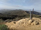 View north from the summit of Temescal Peak.