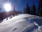 Snowshoe switchbacks.