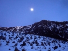 Moonrise shot as we got back to the trailhead.