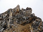 Final scramble to the summit of Thompson Peak from the south.