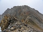 Dropping down to the Thompson-Mickey's saddle.