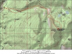 Map of the route, just under 7 miles round trip with 3700 elevation gain. 