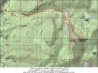 Map of the route, just under 7 miles round trip with 3700 elevation gain.
