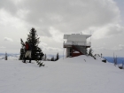 Thunderbolt Mountain lookout building, from the helipad.