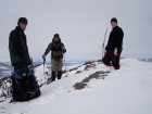 George, John, and me on the summit of Titus Peak.