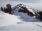 This is the north ridge of Titus Peak as seen from the saddle between Titus and Lower Titus.