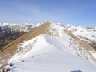 View northwest along the ridge to Mallory Peak.