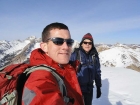 Splattski style shot of Dave and Sean on the summit of Murdock Peak.
