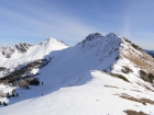 View east to Peak 10566' and Peak 10598'.