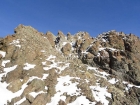 Fun scramble section on the west ridge of Peak 10598'.