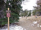 Blue Lake Trailhead.