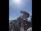 Michael taking a moment on the summit of his final 11er.