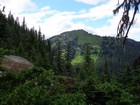 Early view of Jove Peak from the ridge.