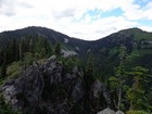 Union Peak and Jove Peak from the southeast.