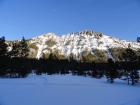 View of Peak 9367' at the end of the day.