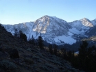 North face of Ebony Peak from the lower slopes of Fourth of July Peak.