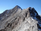 The Class 3 north ridge of Ivory Peak.
