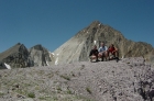 Dave, Ken, and Arron on Point 10248' with Castle Peak behind us.