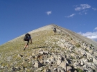 JJ and Jordan making their way up the southwest ridge of Blackmon Peak.