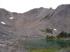 The east face of Patterson Peak from Four Lakes Basin.