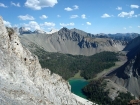 WCP-5 and Swimm Lake from the south face of WCP-2