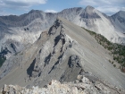 The view down on WCP-6 from the east ridge of WCP-5.