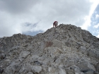 Ken finishing off the scramble at the top of the south ridge of David O Lee Peak.
