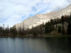 Our campsite at Ocalkens Lake, with the Chinese Wall in the background.