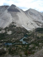 Ocalkens Lake and Calkens Peak from WCP-6.