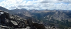 The view south from WCP-8 includes Castle Peak and the Antz Basin area.