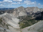 Iron Basin from Iron Basin Point. Watson Peak and WCP-4 in the background.
