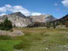 Watson Peak and WCP-4 from a meadow high the southeast corner of Iron Basin.