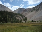 Looking back up at Iron Basin Point from the northwest.