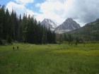 Excellent eastside view of Castle Peak and Merriam Peak.