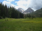 Eastside view of Castle Peak and Merriam Peak.