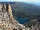 Hatchet Lake from Hatchet Peak, Frog Lake in the distance.