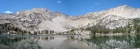 Hummock Lake panorama, with Lonesome Peak on the left.