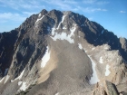 The massive north face of Castle Peak, from Merriam Peak.