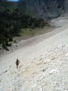 Jordan descending the Castle Lake trail.