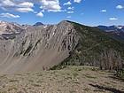 West Strawberry Peak (Peak 10132') from Little Strawberry Peak (Peak 9958').