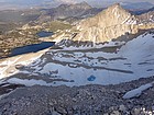 The Kettles and Big Boulder Lakes from the summit of DO Lee Peak.