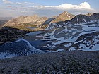 Descending to Big Boulder Lakes.