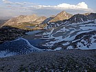 Descending to Big Boulder Lakes.