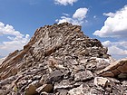 Jumbled rock on the southeast ridge of Peak 11272'.